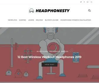 Headphonesty.com(Digital Headphone Magazine For Audiophiles) Screenshot