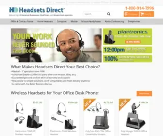 Headsetsdirect.com(Plantronics Corded and Wireless Headsets) Screenshot