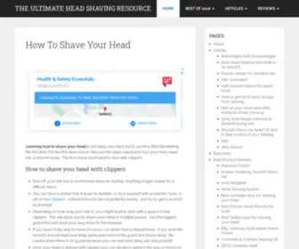 Headshaver.org(Shaving your head bald) Screenshot