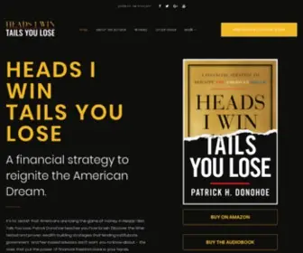 Headsortailsiwin.com(Heads I Win Tails You Lose) Screenshot