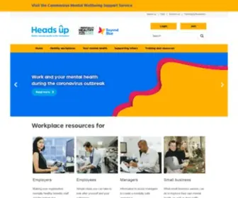 Headsup.org.au(Heads Up) Screenshot