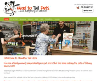Headtotailpets.com.au(Head to Tail Pets) Screenshot
