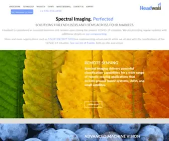 Headwallphotonics.com(Headwall Photonics) Screenshot