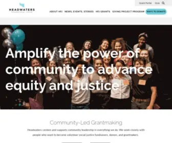 Headwatersfoundation.org(Headwaters Foundation for Justice) Screenshot
