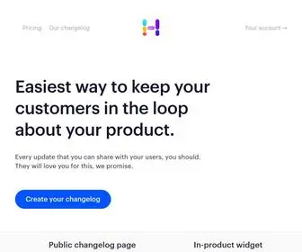 Headwayapp.co(Keep customers in the loop about your product) Screenshot