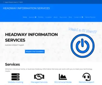 Headwayservices.com.au(Headway Information Services) Screenshot