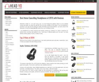 Headyo.com(Best Noise Cancelling Headphones 2019) Screenshot