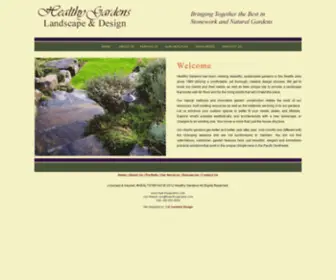Heal-THygardens.com(Healthy Gardens Landscape and Design has been creating beautiful) Screenshot