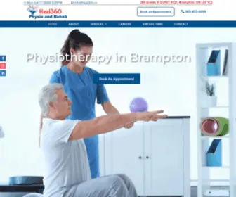 Heal360.ca(Physiotherapy in Brampton) Screenshot