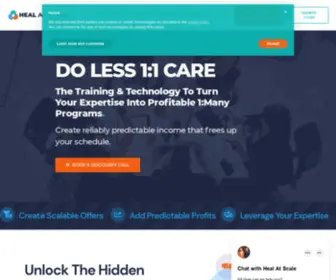 Healatscale.com(Book A Call) Screenshot