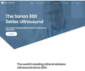 Healcerionusa.com(SONON 300 Series Handheld Ultrasound) Screenshot