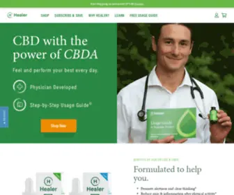 Healercbd.com(Healer CBD) Screenshot