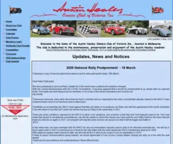 Healeyvic.com.au(Austin Healey Owners Club of Victoria Inc) Screenshot