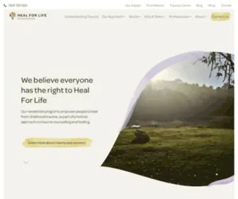 Healforlife.com.au(Trauma Counselling Therapy Programs) Screenshot