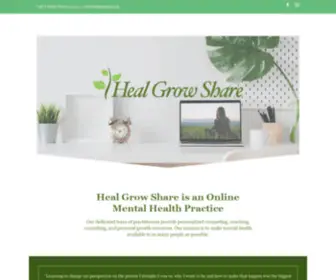 Healgrowshare.com(Counseling, Consulting, and Resources) Screenshot