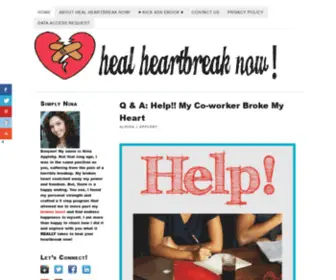 Healheartbreaknow.com(Heal Heartbreak Now) Screenshot