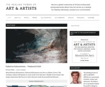 Healing-Power-OF-Art.org(We are a community of artists) Screenshot