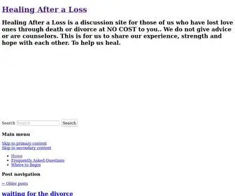 Healingafteraloss.com(healingafteraloss) Screenshot