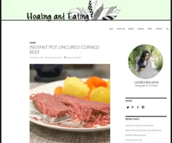 Healingandeating.com(Healing and Eating) Screenshot