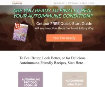 Healingautoimmune.com(Healing Autoimmune) Screenshot