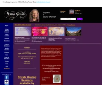 Healingchants.com(Norma Gentile) Screenshot