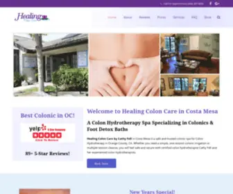 Healingcoloncare.com(Healing Colon Care in Costa Mesa) Screenshot