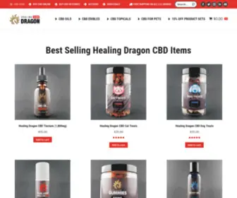 Healingdragoncbd.com(Purchase full spectrum CBD for pets) Screenshot