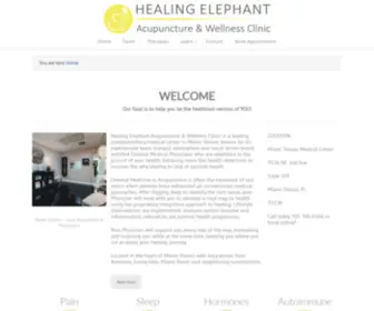 Healingelephant.com(Healing Elephant Acupuncture & Wellness Clinc) Screenshot