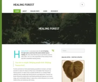 Healingforest.org(Finding Peace) Screenshot