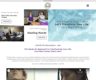 Healinghandsschool.com(Healing Hands Massage School) Screenshot