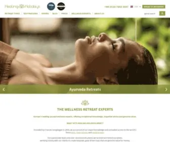 Healingholidays.co.uk(Luxury Spa and Wellness Retreats) Screenshot