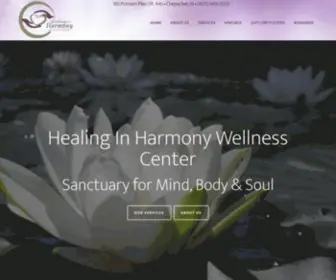 Healinginharmonywellness.com(Healing in Harmony) Screenshot