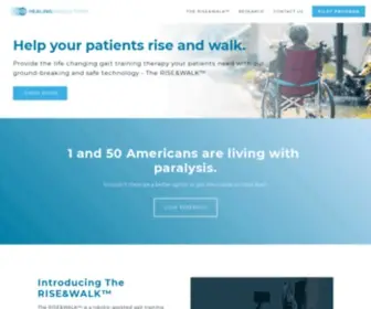 Healinginnovations.com(Help your patients Rise and Walk. Our mission) Screenshot