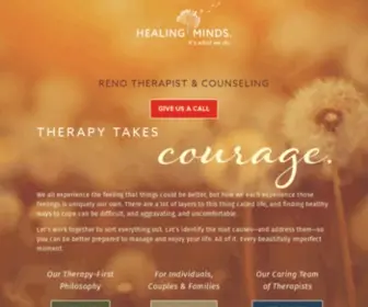 Healingminds.com(Therapy & Counseling Clinic) Screenshot