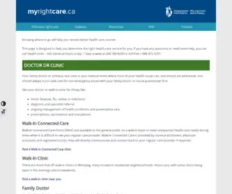 Healingourhealthsystem.ca(My Right Care) Screenshot