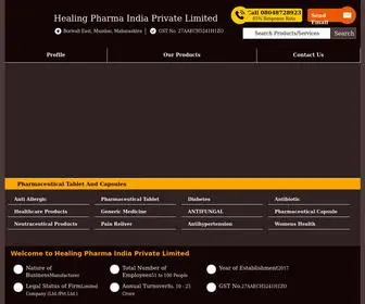 Healingpharmaindia.in(Healing Pharma India Private Limited) Screenshot