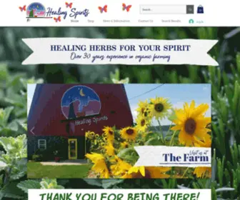 Healingspiritsherbfarm.com(Healing Spirits Herb Farm) Screenshot