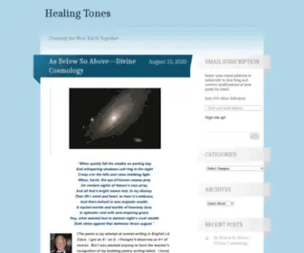 Healingtones.org(Healing Tones) Screenshot