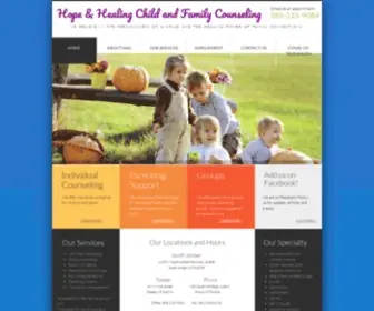 Healingutahfamilies.com(Hope & Healing Child & Family Counseling) Screenshot