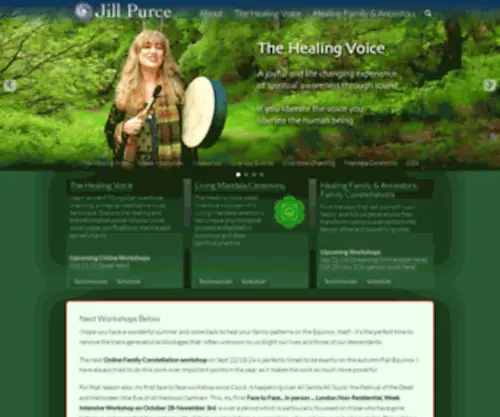 HealingVoice.com(Jill Purce) Screenshot