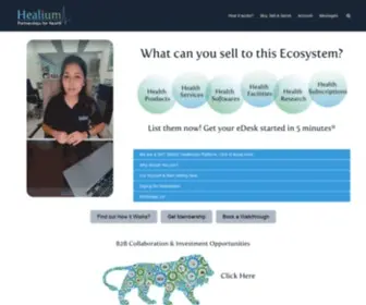 Healium.io(Partnerships for Health) Screenshot