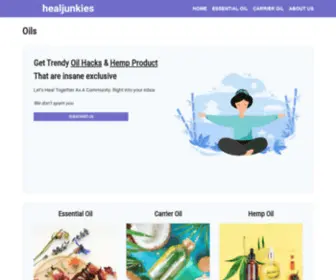 Healjunkies.com(Essential Oil) Screenshot