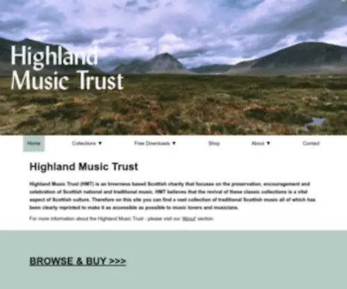 Heallan.com(Highland Music Trust) Screenshot