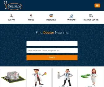 Healserv.com(Find and book online doctors appointment) Screenshot