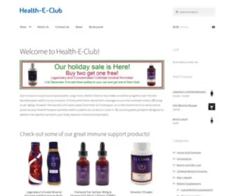 Health-E-Club.org(A Healthy Future Starts Today) Screenshot