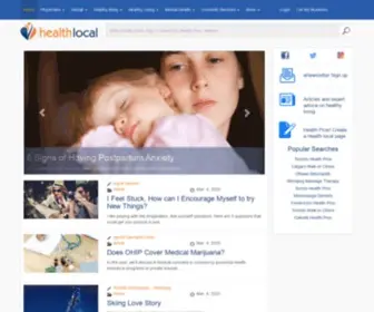 Health-Local.com(Connecting Health Professionals to their Local Communities) Screenshot