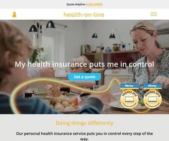 Health-ON-Line.co.uk(Health insurance) Screenshot