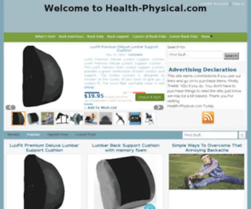 Health-PHysical.com(Pligg is an open source content management system) Screenshot