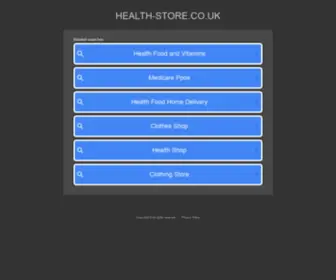 Health-Store.co.uk(Health Store) Screenshot