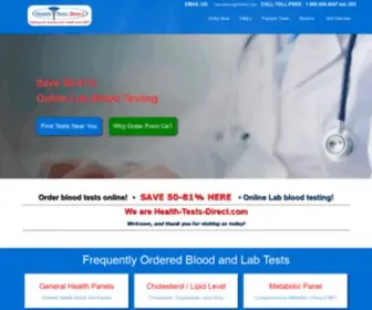 Health-Tests-Direct.com(BLOOD TESTS ONLINE DISCOUNTED 50) Screenshot